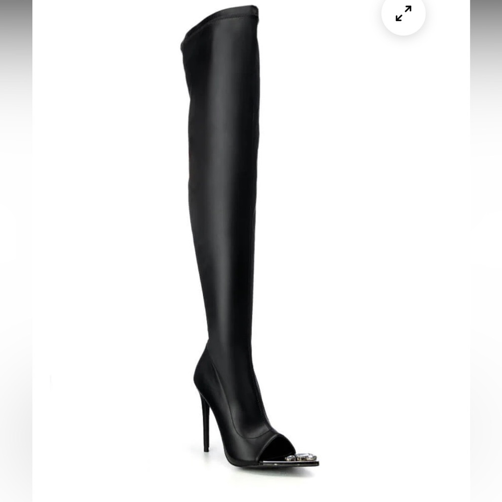 Elegant Black Over-the-Knee Boots - Picture 5 of 16
